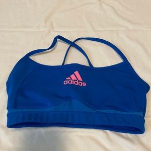 EUC - Adidas blue sports bra